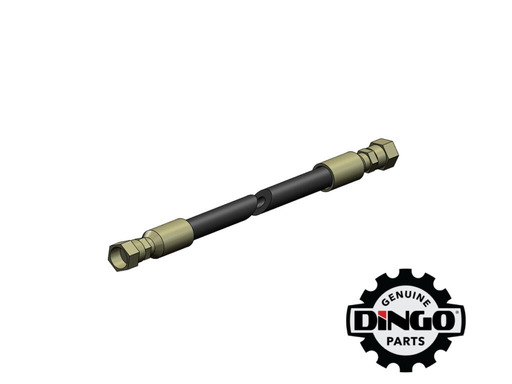 HYD HOSE ASSY 1/4" 1000MM - CROWD SHORT - 950 & K93